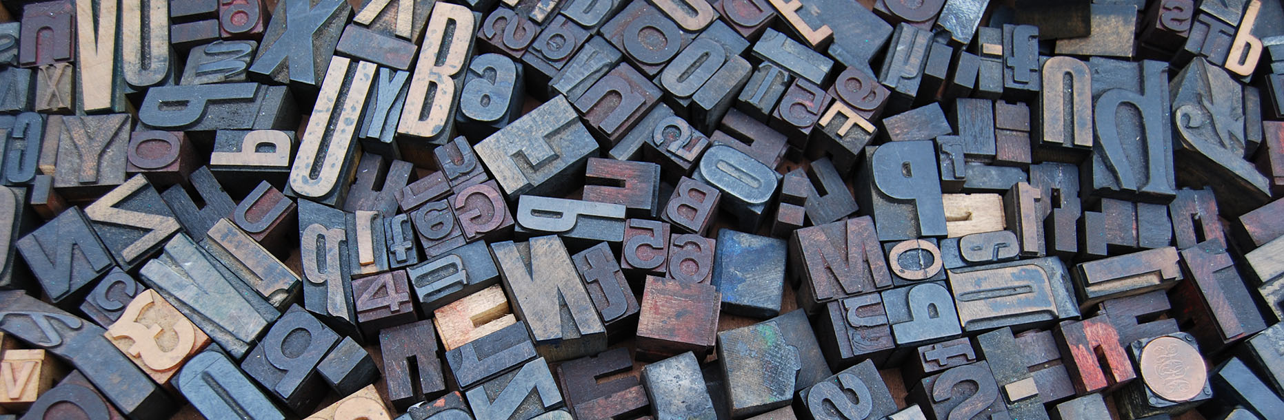 Photo of letter press letters