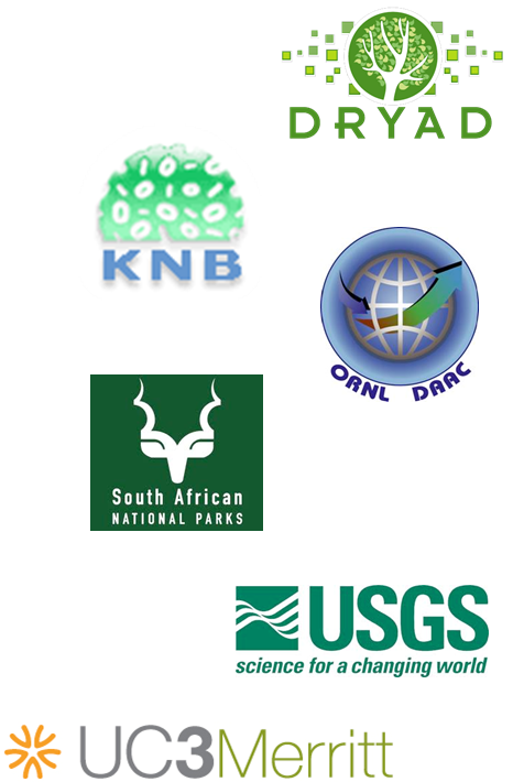 logos of repositories and publishers